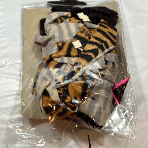 Vintage 90s CHEETAH tan black dress headband tail California Costume‎ sexy Lrg - Picture 6 of 6